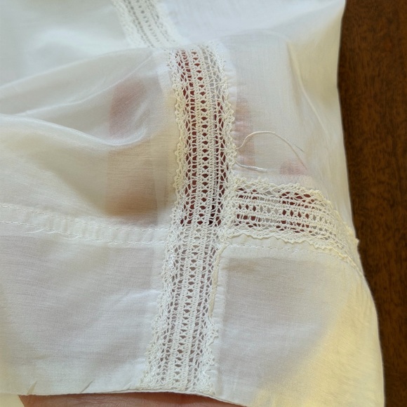J. Crew Re-Imagined White Cotton/Silk Blouse - Picture 15 of 16